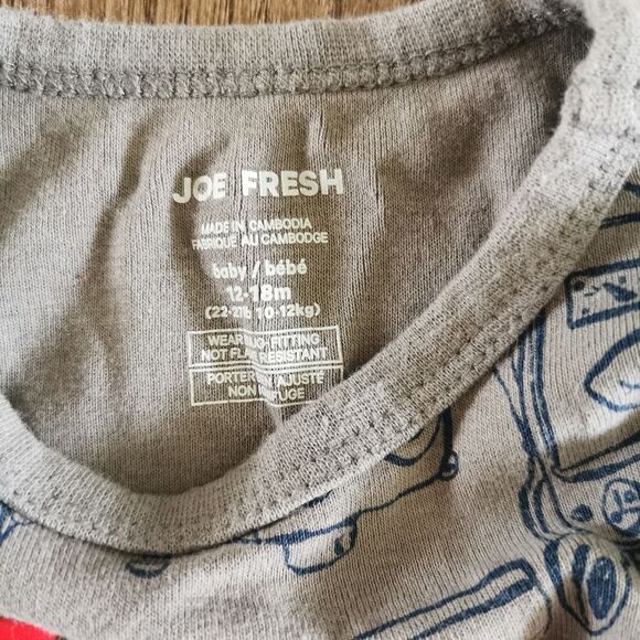 3/$12 Joe Fresh Toddler Boy pajamas 12-18 m - Picture 4 of 4